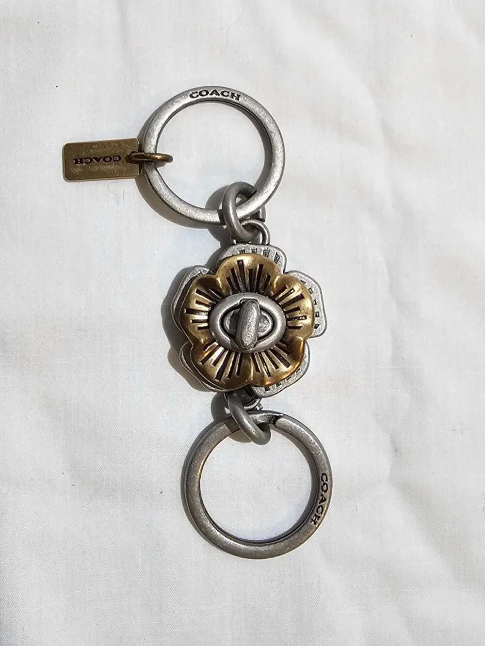 Coach Valet Key Ring-Flower